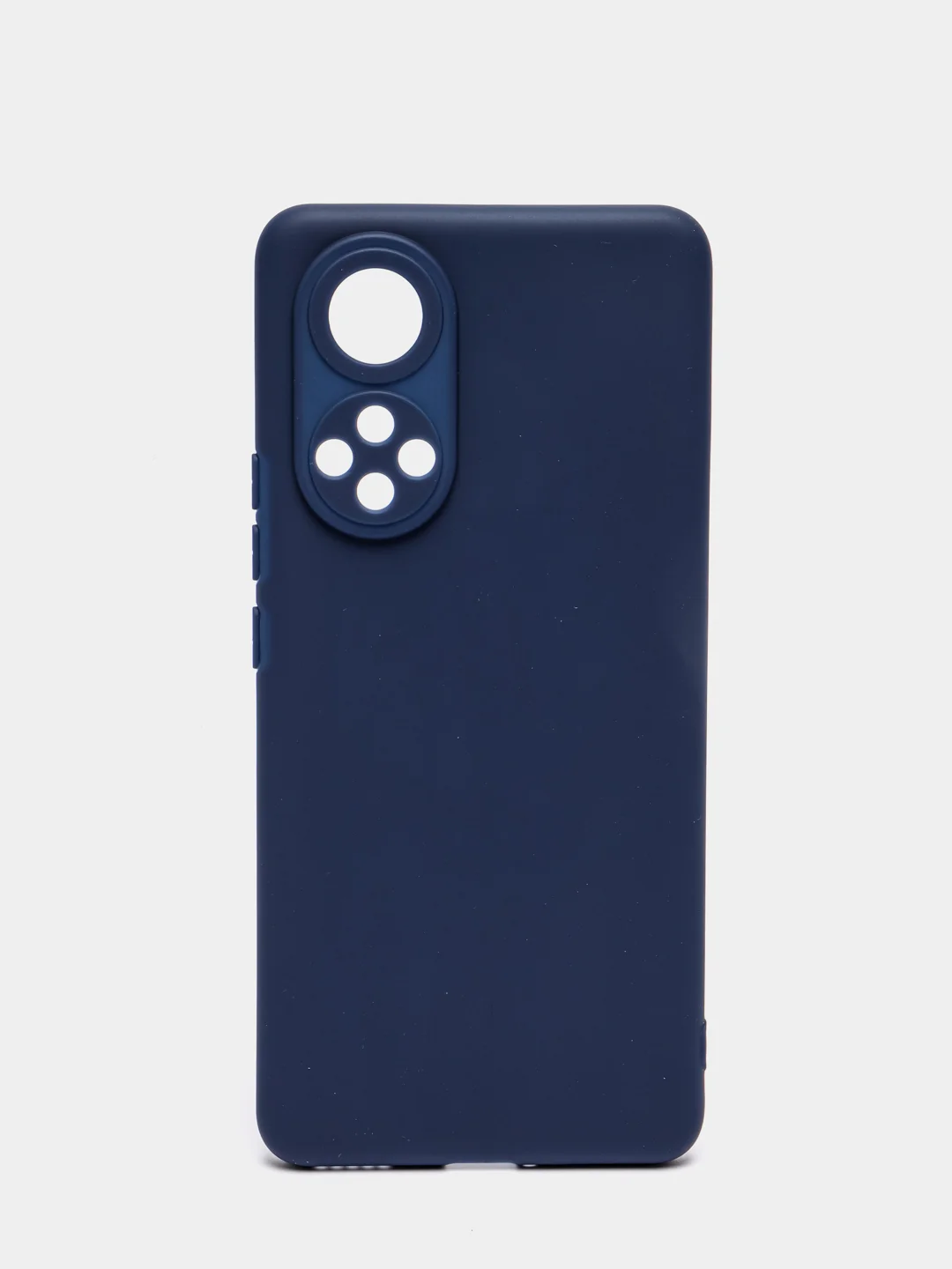 Темно-синий силиконовый чехол Honor 50, однотонный, с защитой камеры