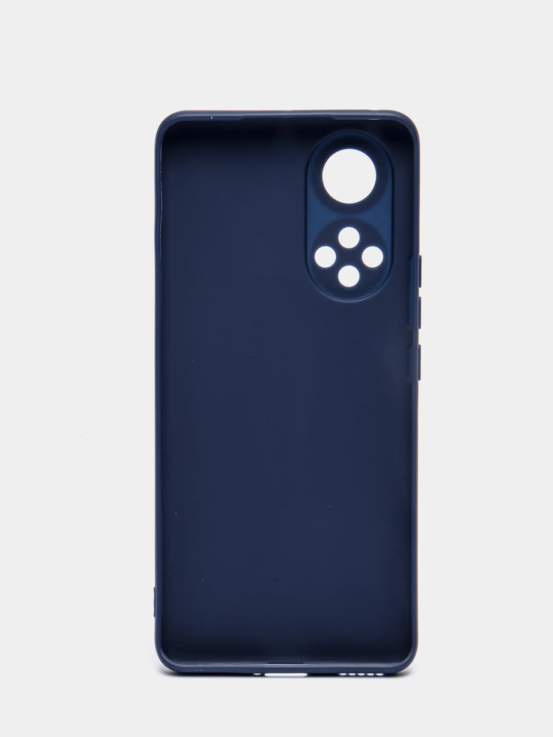 Темно-синий силиконовый чехол Honor 50, однотонный, с защитой камеры