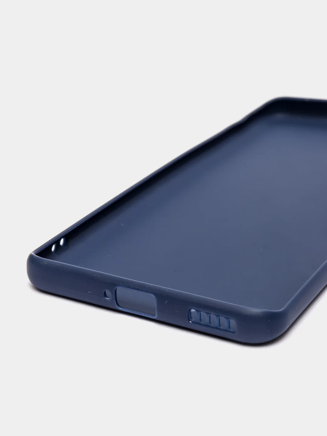 Темно-синий силиконовый чехол Honor 50, однотонный, с защитой камеры
