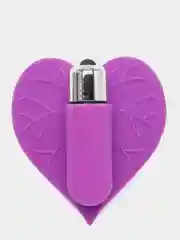 Фиолетовый вибратор "HEART"