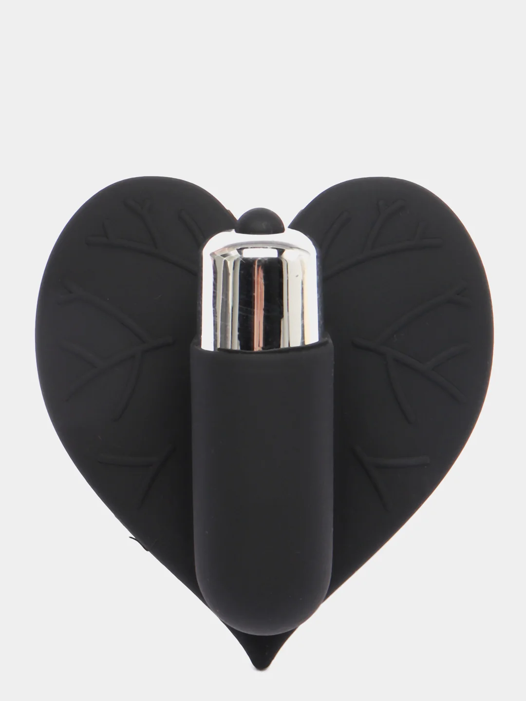 Черный вибратор "HEART"
