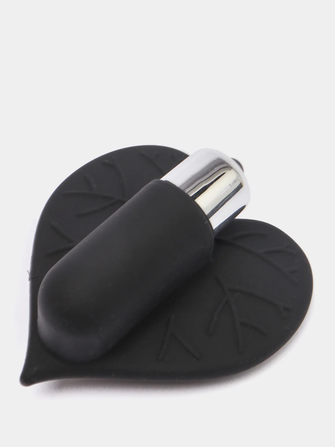 Черный вибратор "HEART"