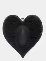 Черный вибратор "HEART"