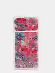 Коралловый меланж чехол Xiaomi Poco M3 силиконовый переливающийся жидкий с блестками и защитой камеры