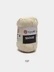 Прозрачный пряжа YarnArt Macrame, шнур полиэфирный для вязания и макраме, полиэстер, 90 г, 130 м, 2мм