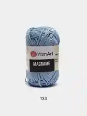 Голубой пряжа YarnArt Macrame, шнур полиэфирный для вязания и макраме, полиэстер, 90 г, 130 м, 2мм