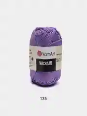 Фиолетовый пряжа YarnArt Macrame, шнур полиэфирный для вязания и макраме, полиэстер, 90 г, 130 м, 2мм