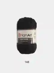Черный пряжа YarnArt Macrame, шнур полиэфирный для вязания и макраме, полиэстер, 90 г, 130 м, 2мм