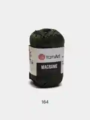 Хаки пряжа YarnArt Macrame, шнур полиэфирный для вязания и макраме, полиэстер, 90 г, 130 м, 2мм