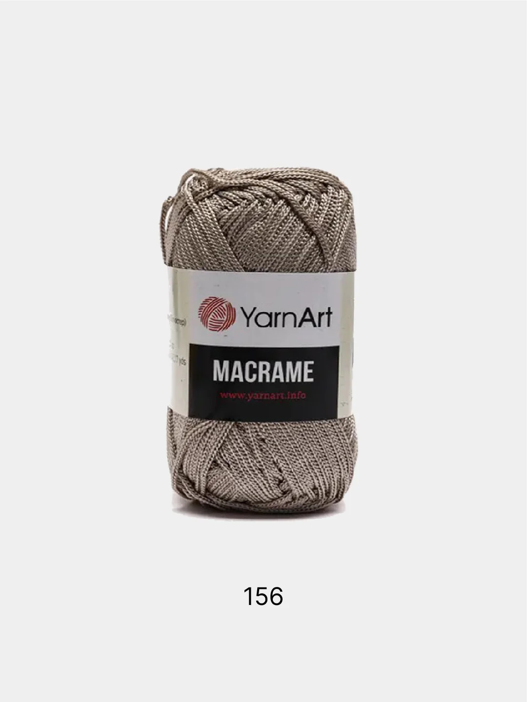 Бежевый меланж пряжа YarnArt Macrame, шнур полиэфирный для вязания и макраме, полиэстер, 90 г, 130 м, 2мм