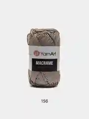 Бежевый меланж пряжа YarnArt Macrame, шнур полиэфирный для вязания и макраме, полиэстер, 90 г, 130 м, 2мм