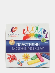 Пластилин 12 цветов 240 г "Классика"