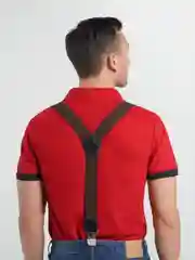 Синий меланж подтяжки мужские, стандарт