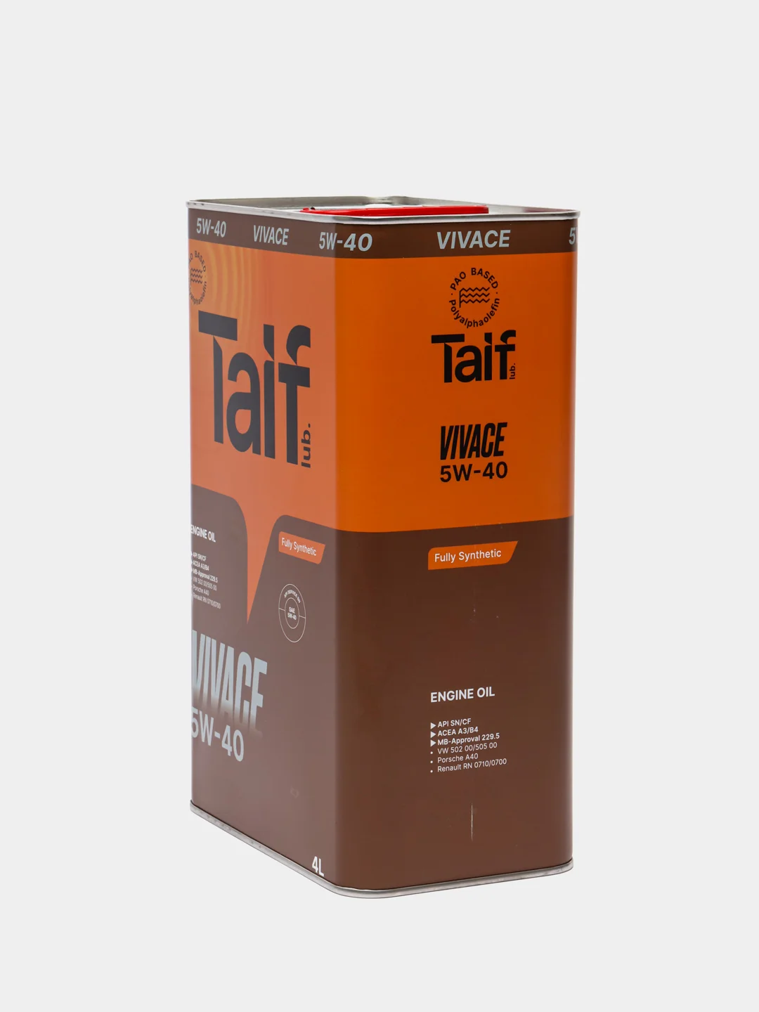 Масло моторное TAIF Vivace 5W-40, синтетика