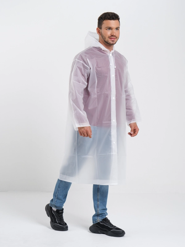 Дождевик UNISEX белый многоразовый