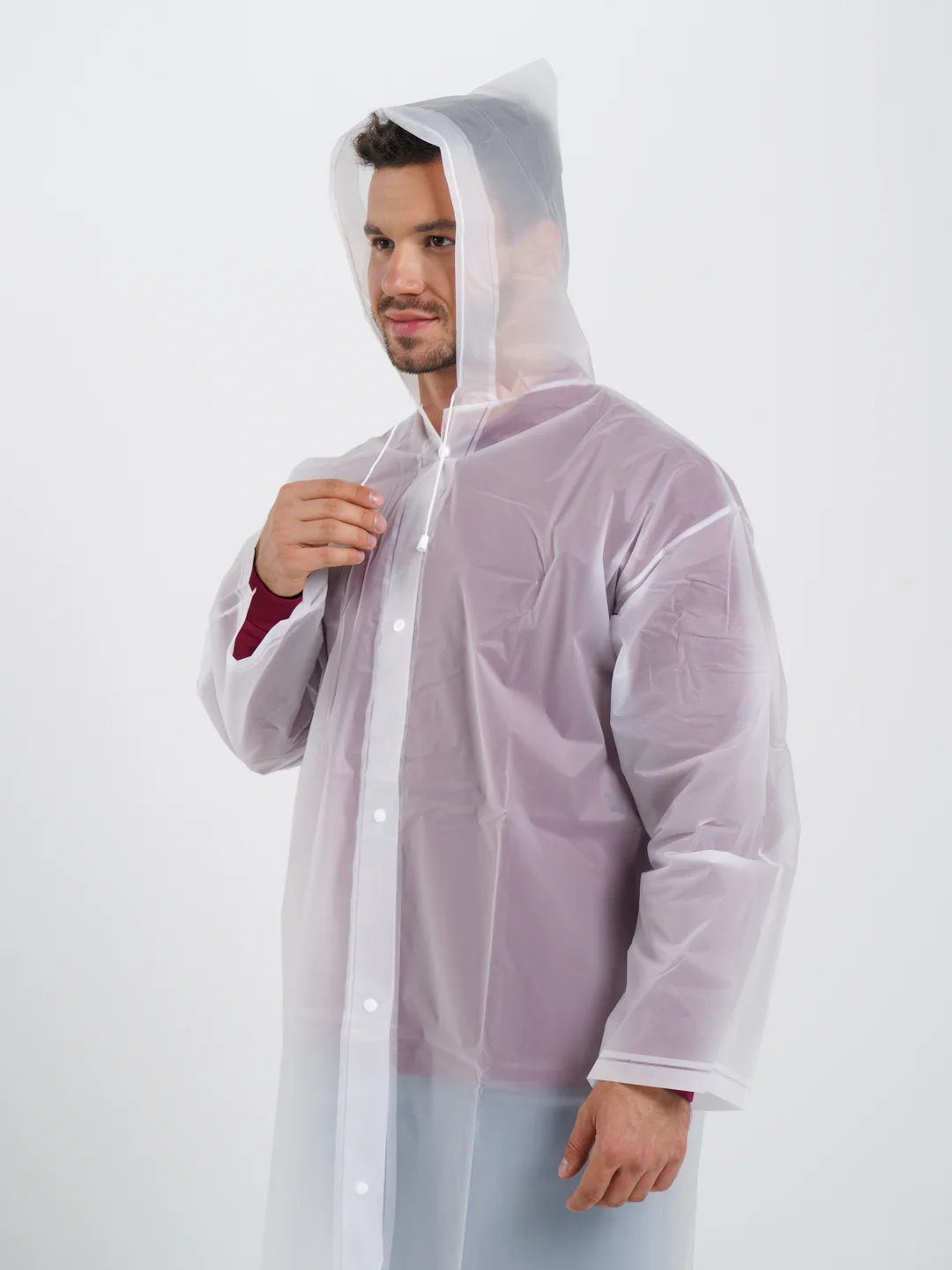 Дождевик UNISEX белый многоразовый