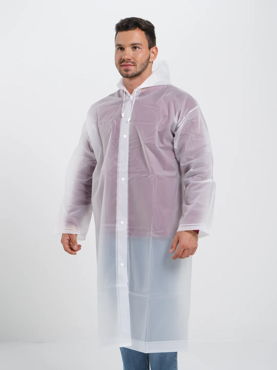 Дождевик UNISEX белый многоразовый