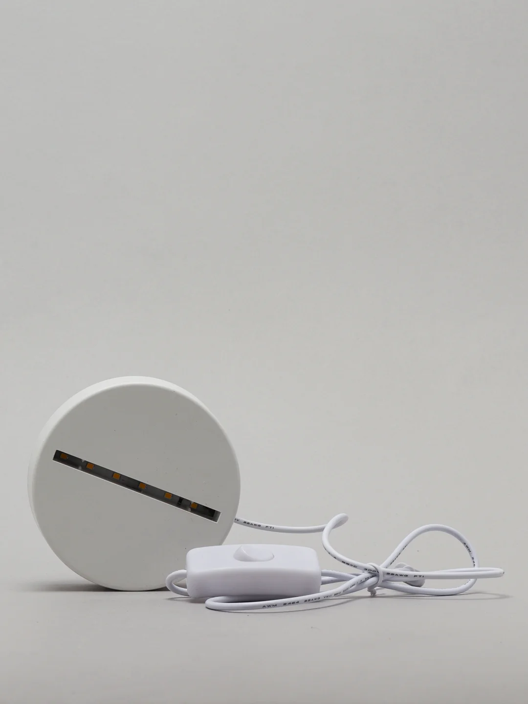 Прозрачный светодиодный ночник, USB, с выключателем