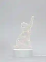 Прозрачный светодиодный ночник, USB, с выключателем