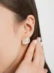 Кремовый серьги женские с кристаллами