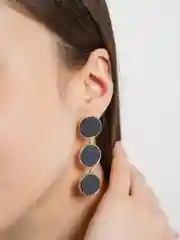 Зеленый серьги женские, классические