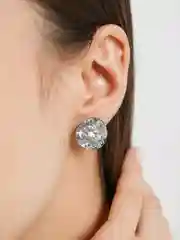 Серьги с фианитом / Серьги круглые