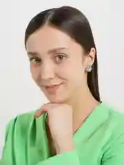 Серьги с фианитом / Серьги круглые