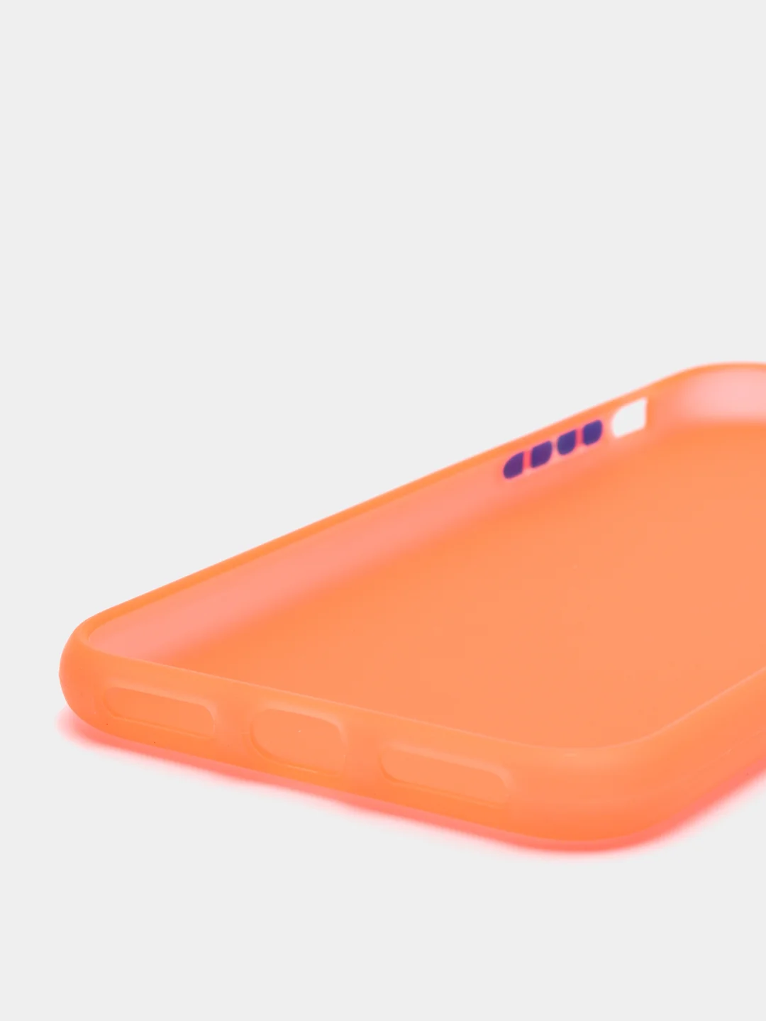 Оранжевый матовый силиконовый чехол iPhone X, XS