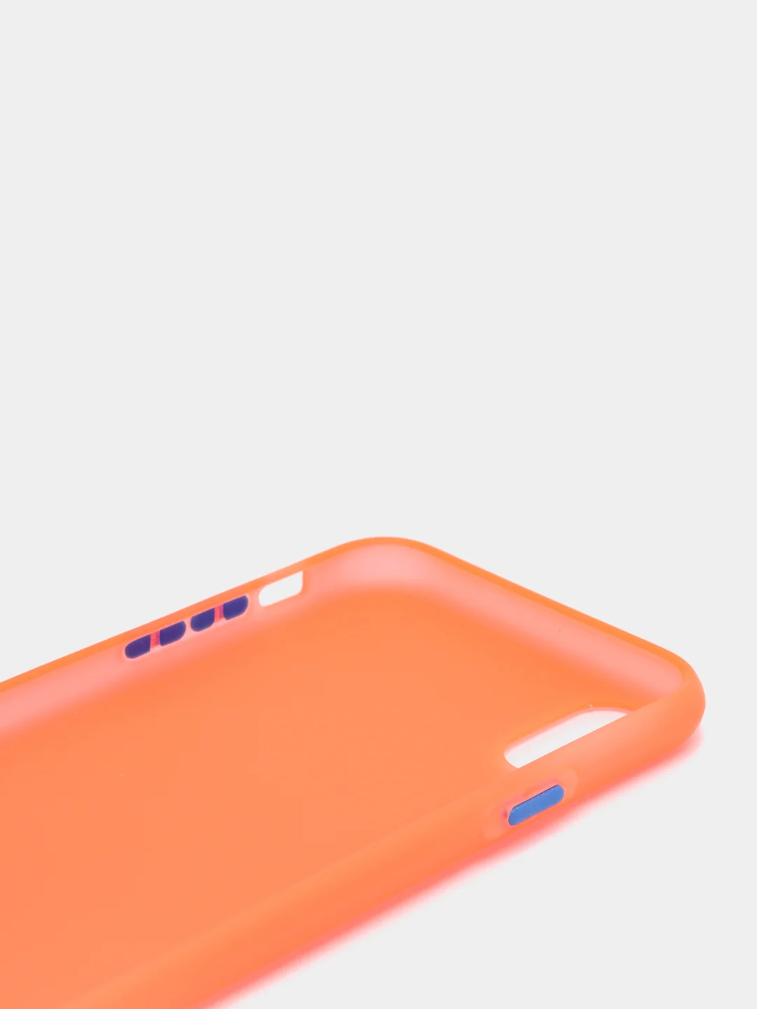 Оранжевый матовый силиконовый чехол iPhone X, XS