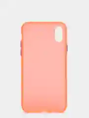 Оранжевый матовый силиконовый чехол iPhone X, XS