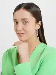 Серьги подвески / Серьги длинные / Серьги с фианитами / Серьги вечерние / Серьги нарядные