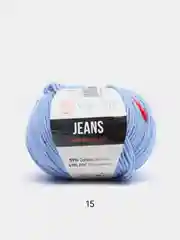 Небесно-голубой пряжа YarnArt Jeans, 55% Хлопок, 45% Акрил, 50 г, 160 м  (часть1) Ярн Арт Джинс