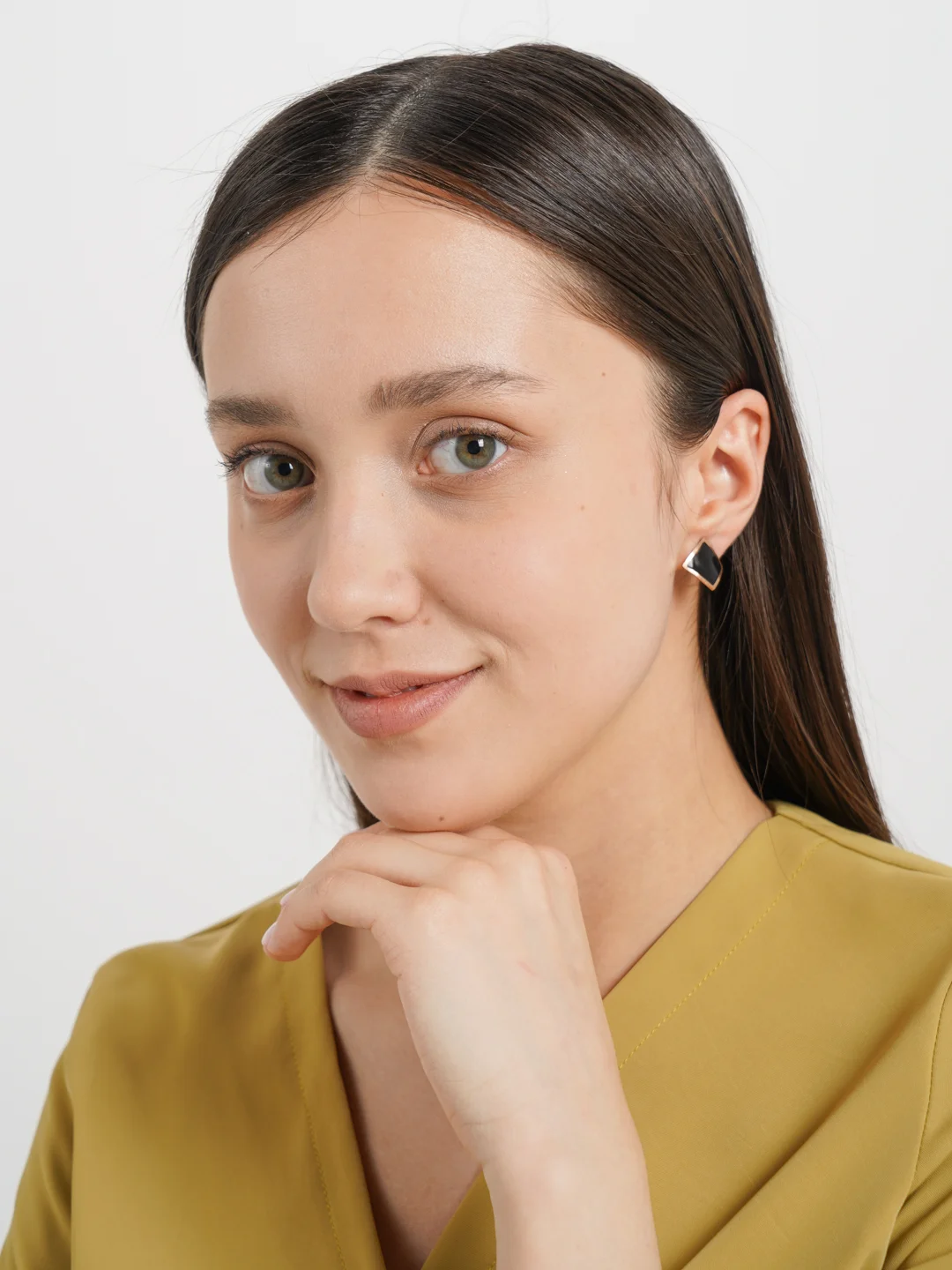 Серьги квадратные