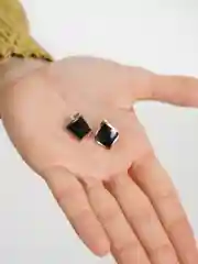 Серьги квадратные