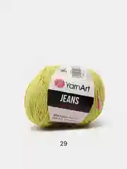 Лайм пряжа YarnArt Jeans 55% Хлопок 45% Акрил 50г 160м ( Часть 2) Ярн Арт Джинс