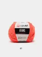 Коралловый пряжа YarnArt Jeans 55% Хлопок 45% Акрил 50г 160м ( Часть 2) Ярн Арт Джинс