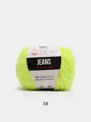 Лимонный пряжа YarnArt Jeans 55% Хлопок 45% Акрил 50г 160м ( Часть 2) Ярн Арт Джинс