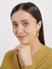 Алый серьги женские, классические