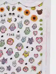 Желтый наклейки для дизайна ногтей, 10,5х7,5 см