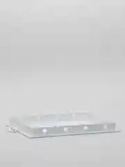 Ревизионный люк пластиковый EVECS Л нажимной с фланцем белый