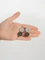 Индиго серьги женские, классические