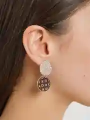 Индиго серьги женские, классические