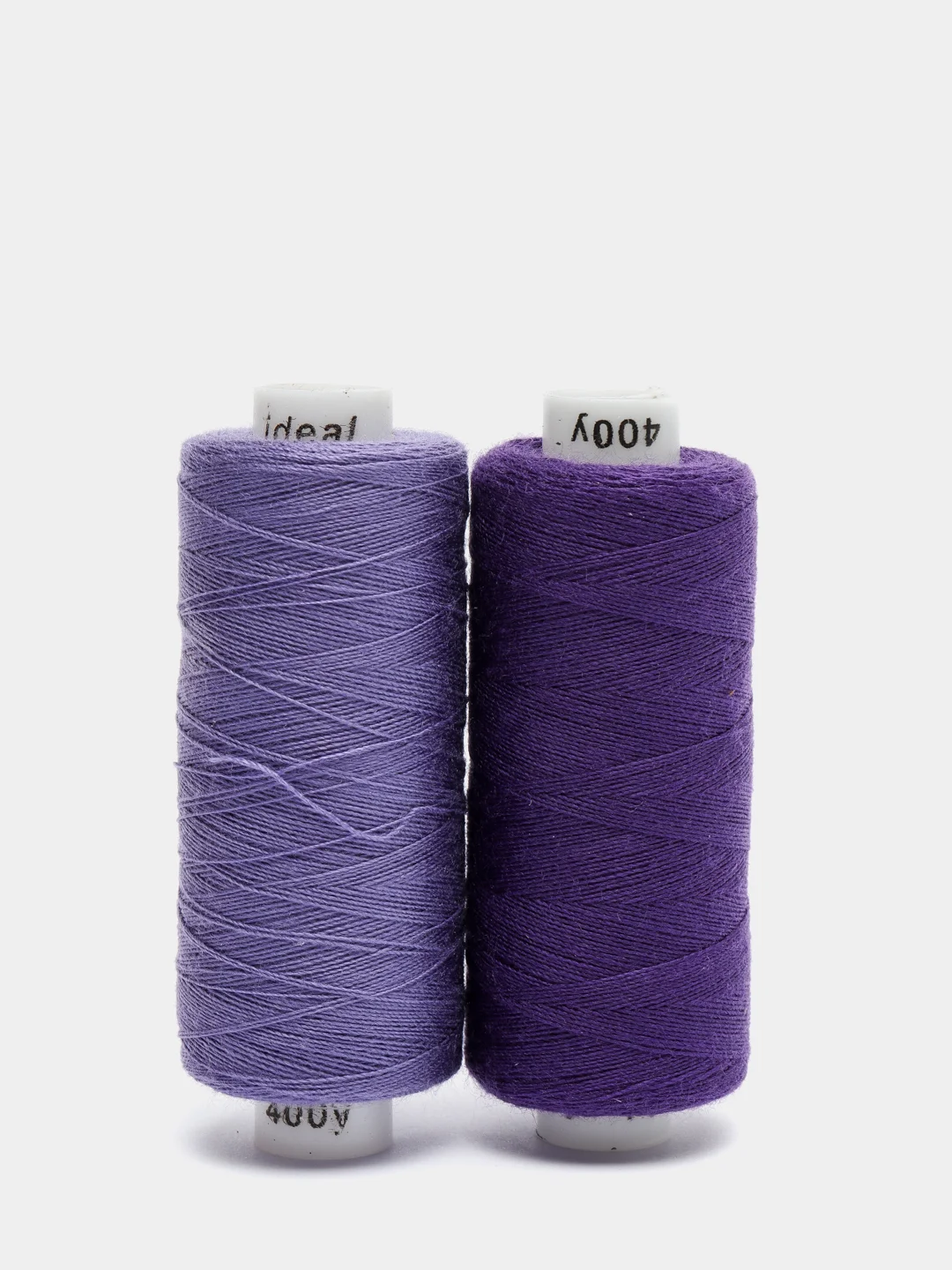 Набор бытовых ниток Ideal 40/2 366 м, п/э, Mix L, сиреневые оттенки, упаковка 10 штук