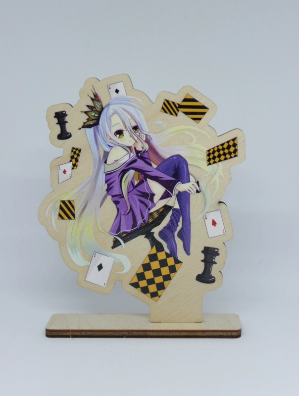 Деревянная 2д фигурка по аниме "Нет игры - нет жизни / No Game No Life"