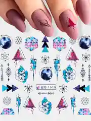 Наклейки водные для дизайна ногтей