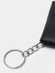 Черный чехол для презервативов из натуральной кожи