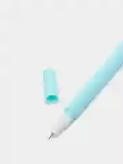 Голубой гелевая светящаяся ручка