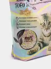 Наполнитель комкующийся соевый Cat Step Tofu Tutti Frutti "Лимонная карамель", 6 л