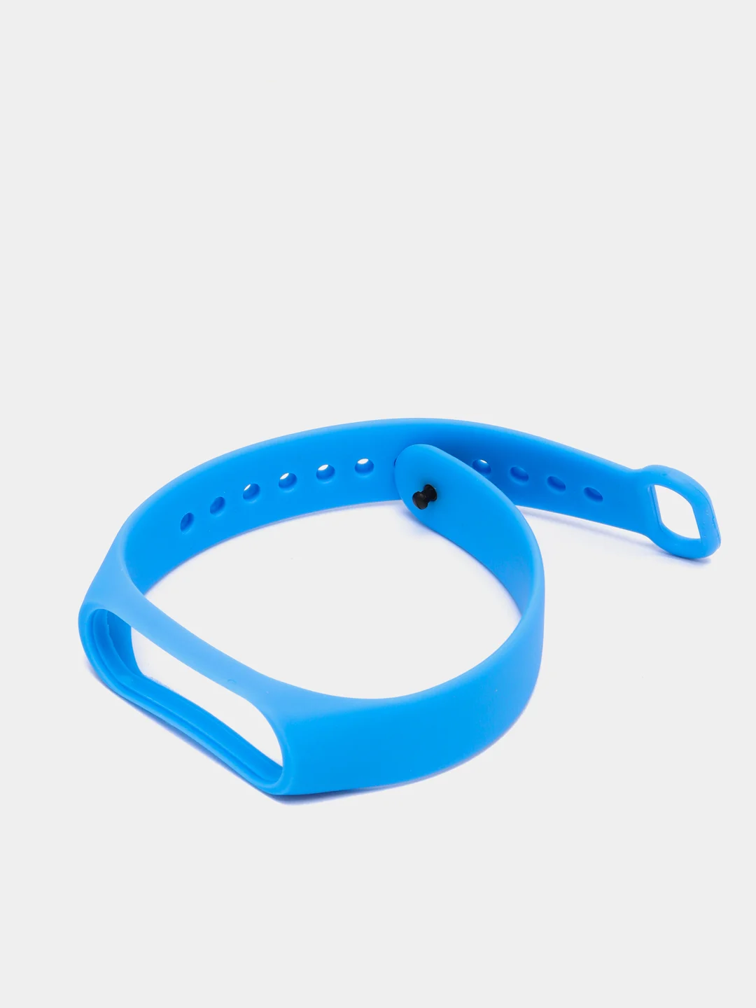 Синий ремешок Mi Band 3 / Mi band 4, однотонный, силиконовый