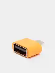 Оранжевый otg-переходник USB (мама) - micro USB (папа)